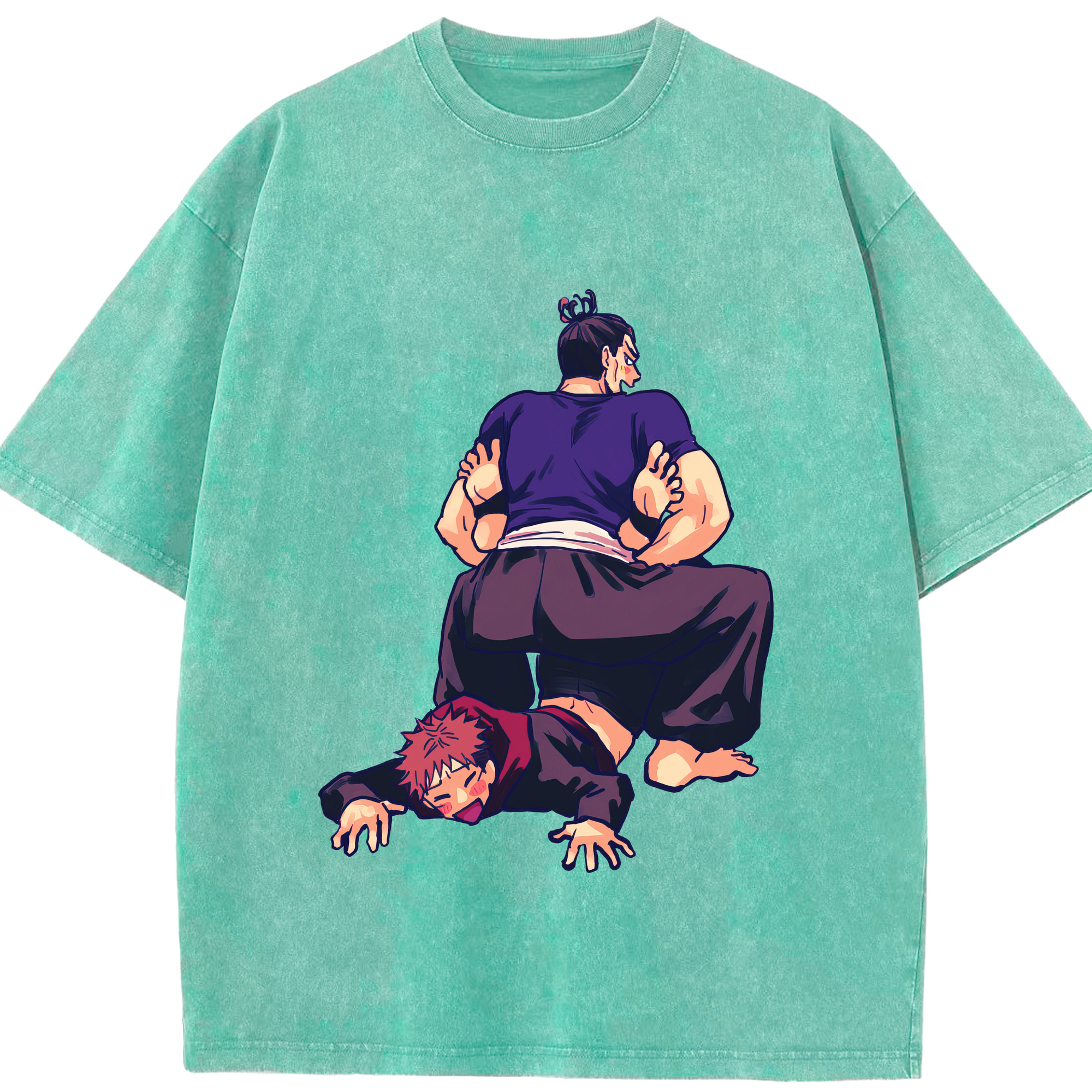 （画像用） 呪術廻戦 Jujutsu Kaisen 綿100% ヴィンテージ風 半袖Tシャツ（フロントプリント）